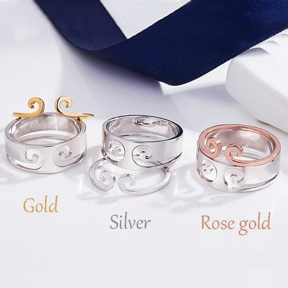 FIRM💰 NWT Two (2) Piece Silver Ring Set